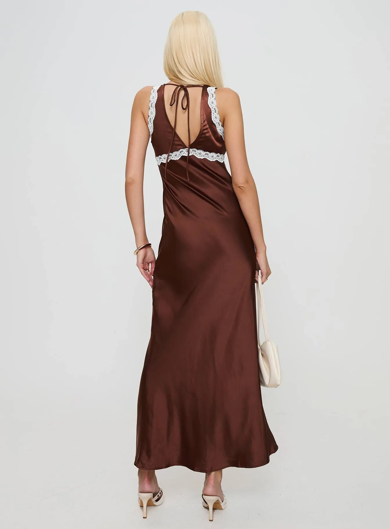 Square View Natassja Maxi Dress Chocolate