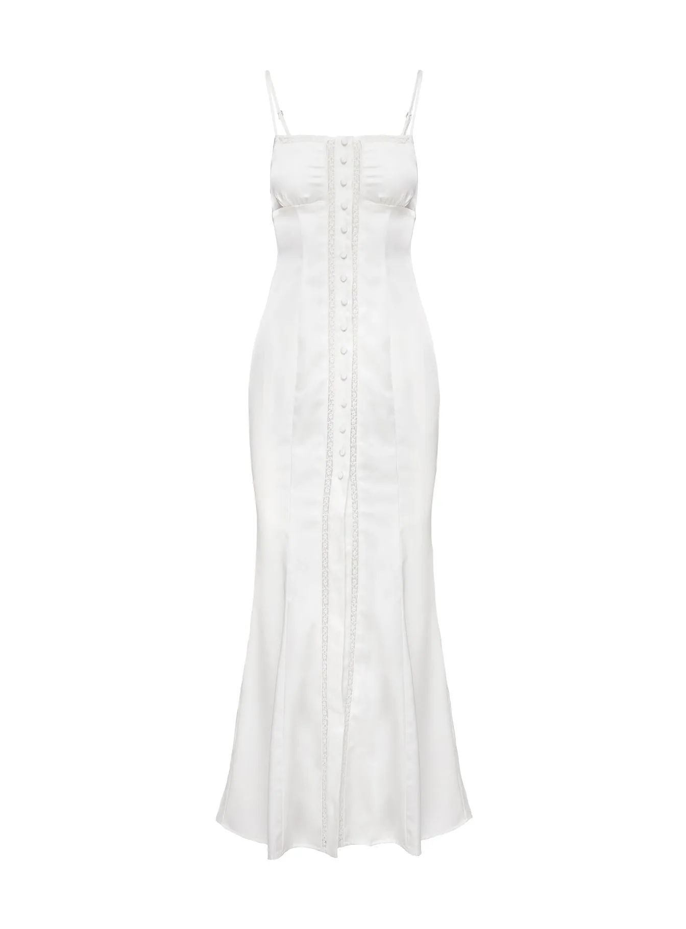 Ematie Maxi Dress White Lavender Field Sage Green