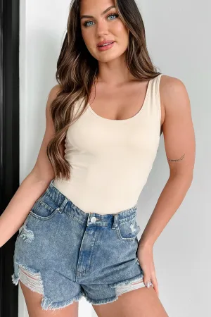 Illuminated Everyday Basic Tank Bramisuit (Beige)