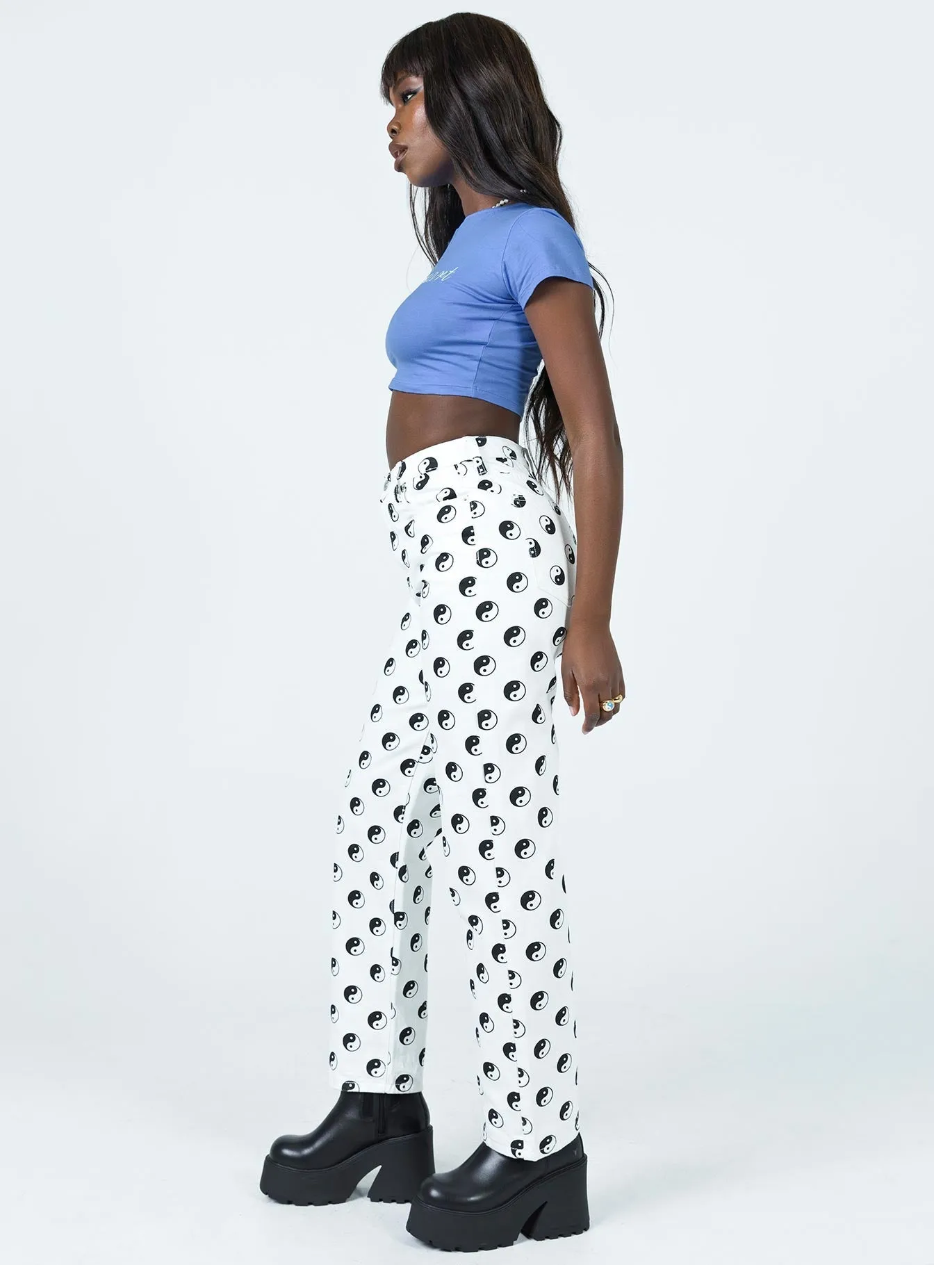 Yin Yang Printed Lounge Jean Fresh Attire Affordable Neutral Holiday Vibes