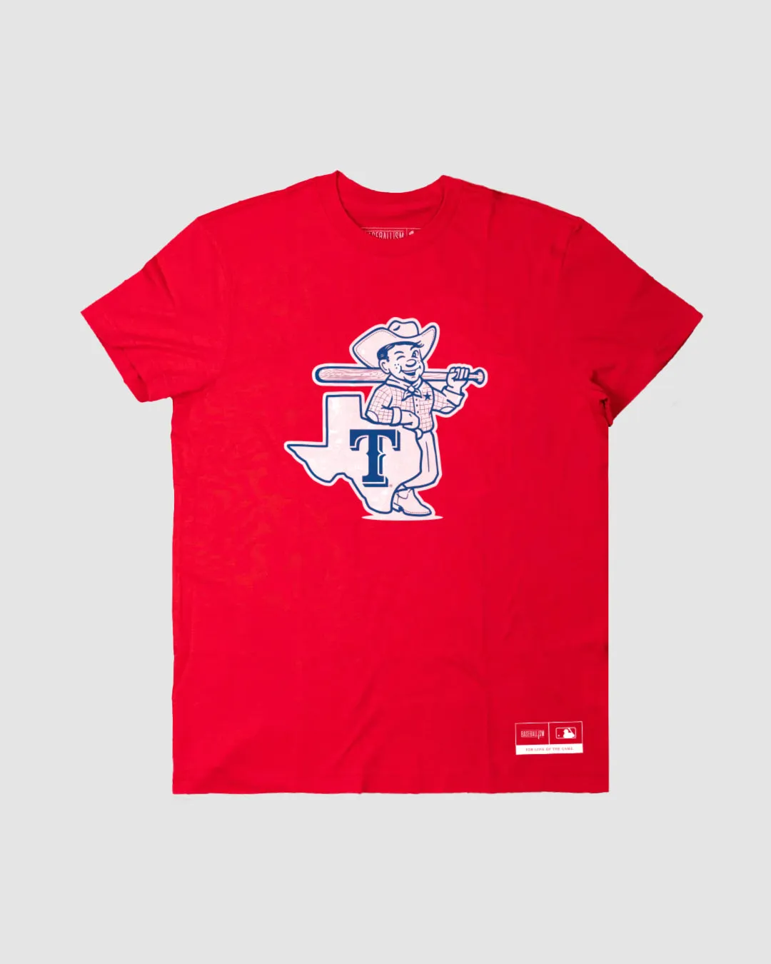 Chic Edge Texas Proud Women's Warm-Up Tee (Red) - Texas Rangers