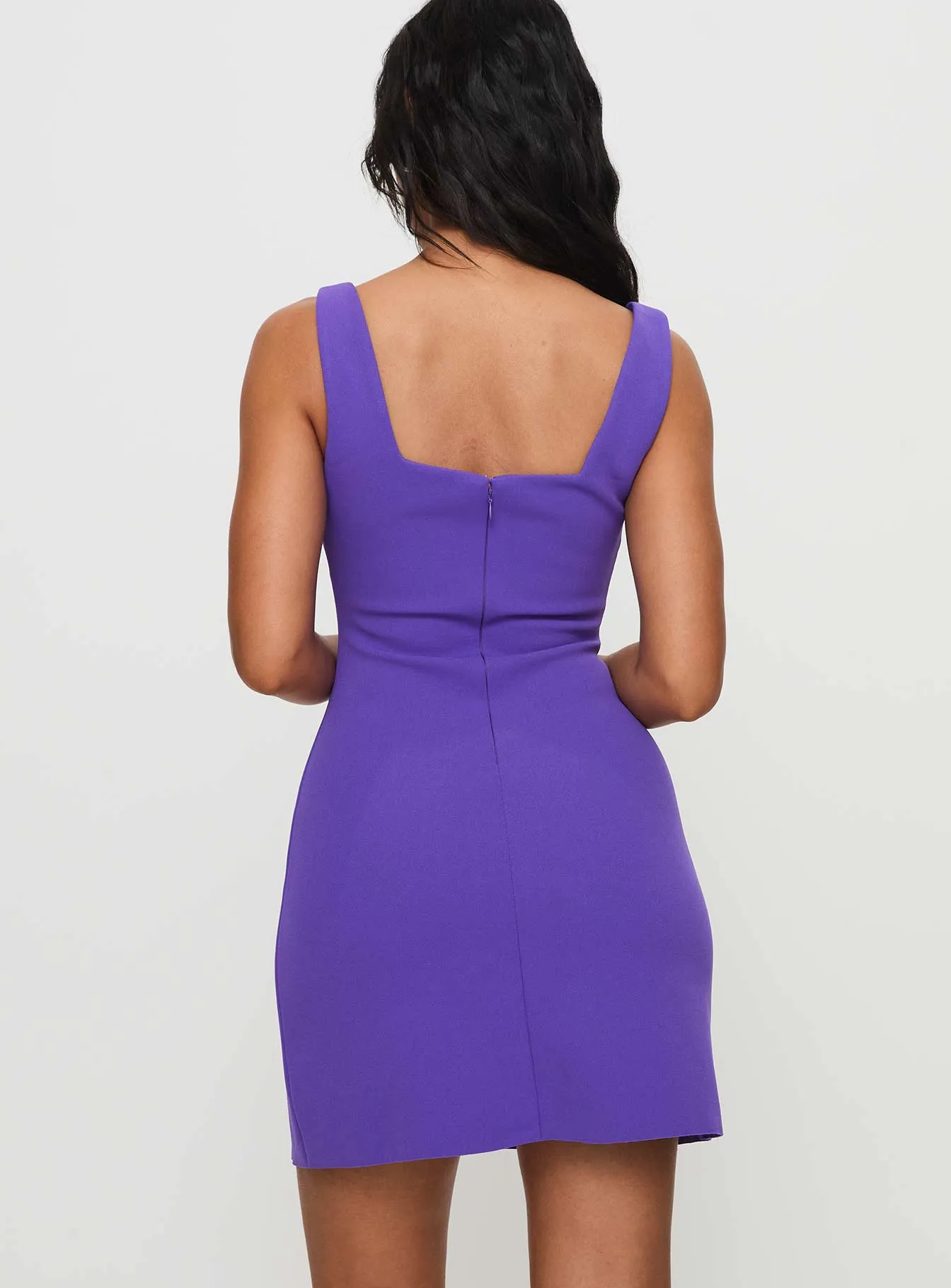 Bombshell Mini Dress Purple Bohemian wear