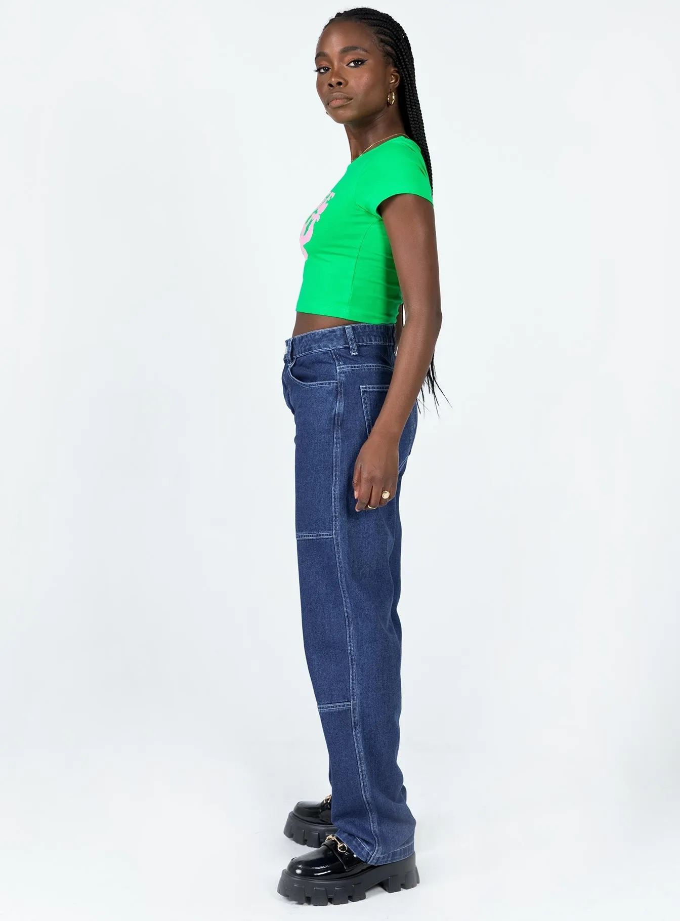 Work Meeting Casual Comfy Home Comfort Weekend Getaway Copeland Jeans Mid Wash Denim