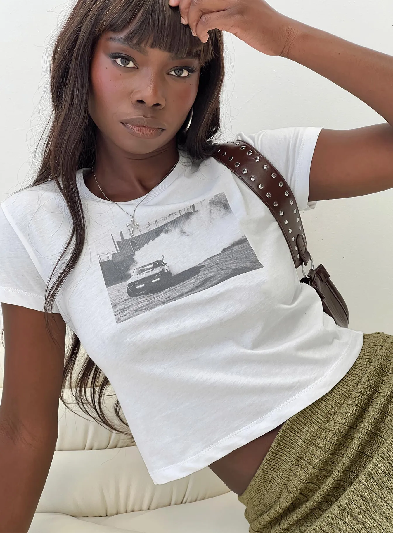 Drifter Graphic Tee White Light and Fresh