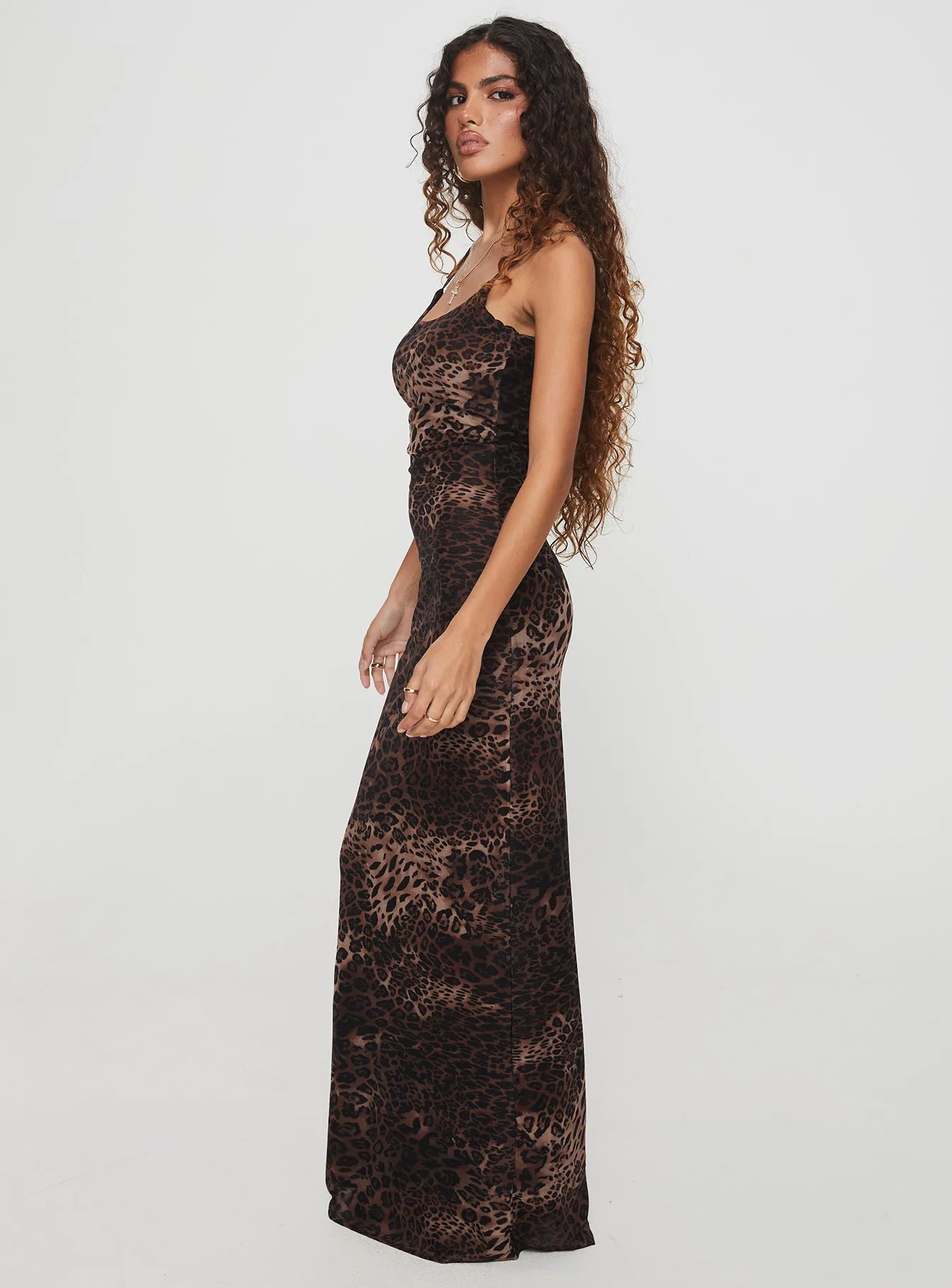 Knox Maxi Dress Leopard Velvet Glow