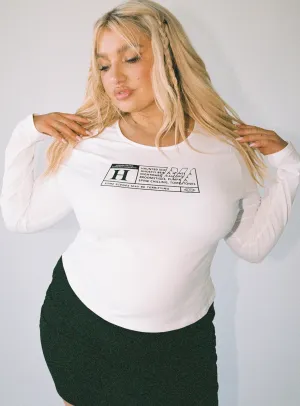 Horror Night Long Sleeve Top White Curve Anti Shrinkage Treatment Classic Outfit