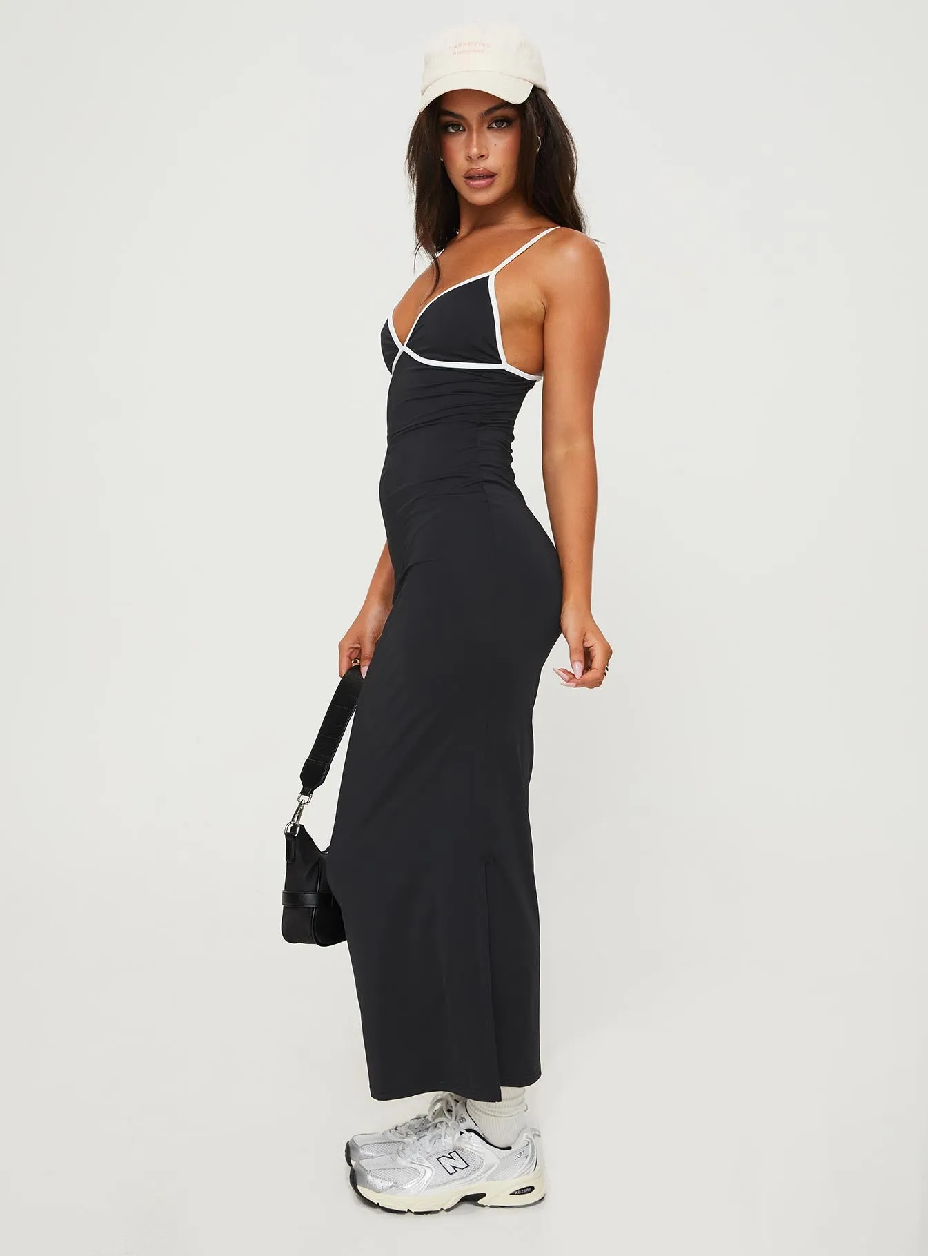 Court Path Romanoff  Maxi Dress Black