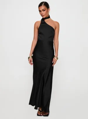 Elixaire Scarf Maxi Dress Black This dress is the perfect addition to any wardrobe for those who value both style and comfort Square View