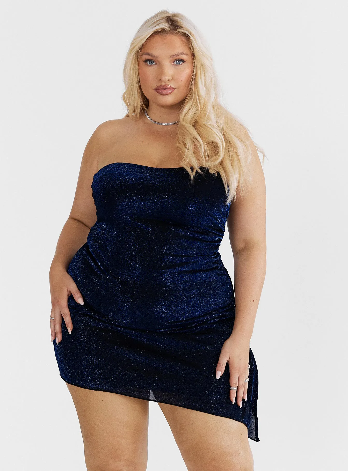 Water Repellent Coating Day Out Donelli Mini Dress Navy Curve