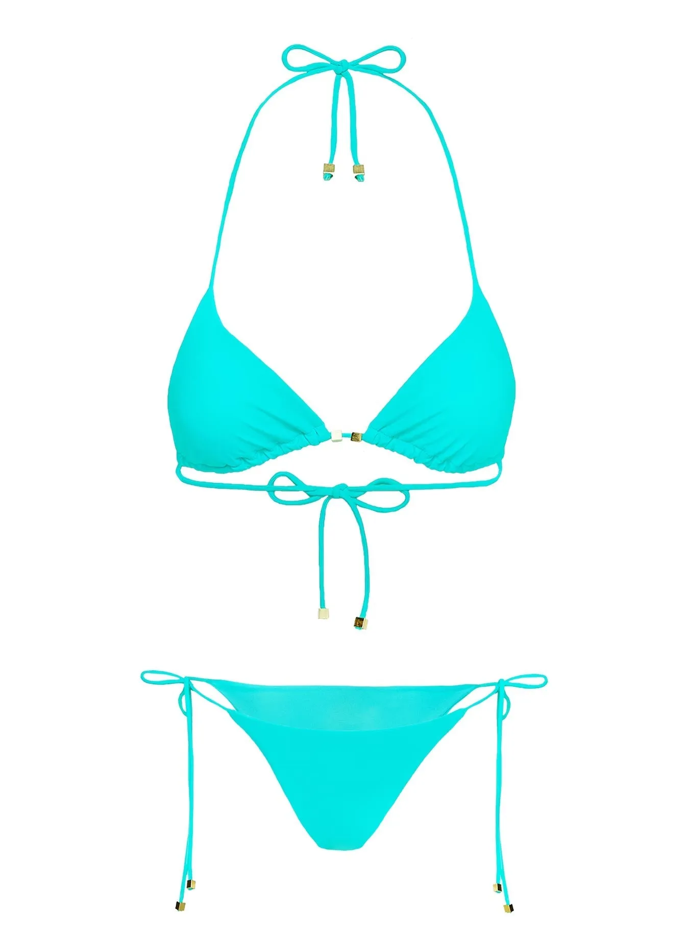 Comfort Fit Lining Hypoallergenic Lining Cecilee Tie Side Bikini Bottom Blue