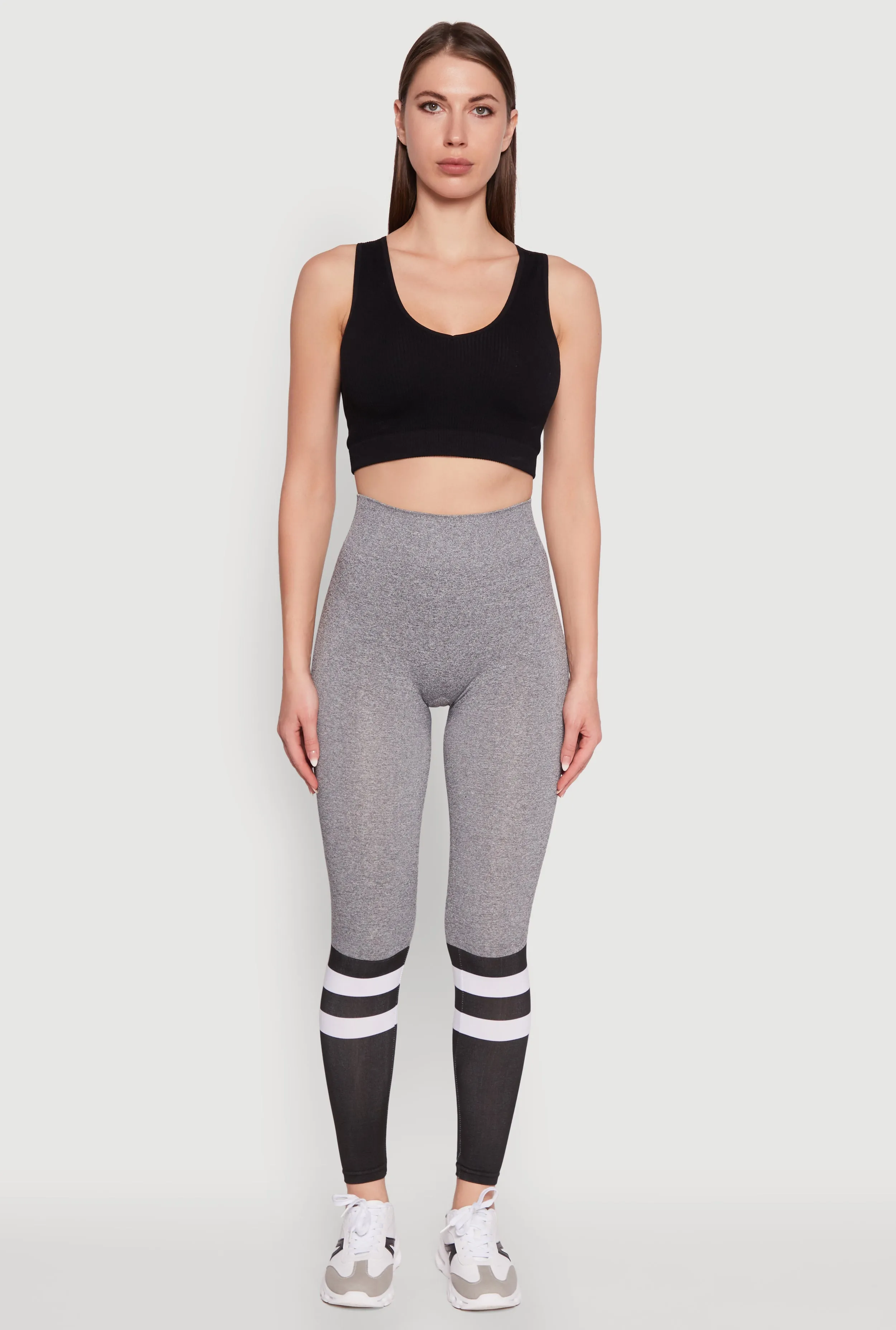 Trendy High Waisted Good Vibes Graphic Leggings Anti Odor Fitness Training City Walk Pro Athlete