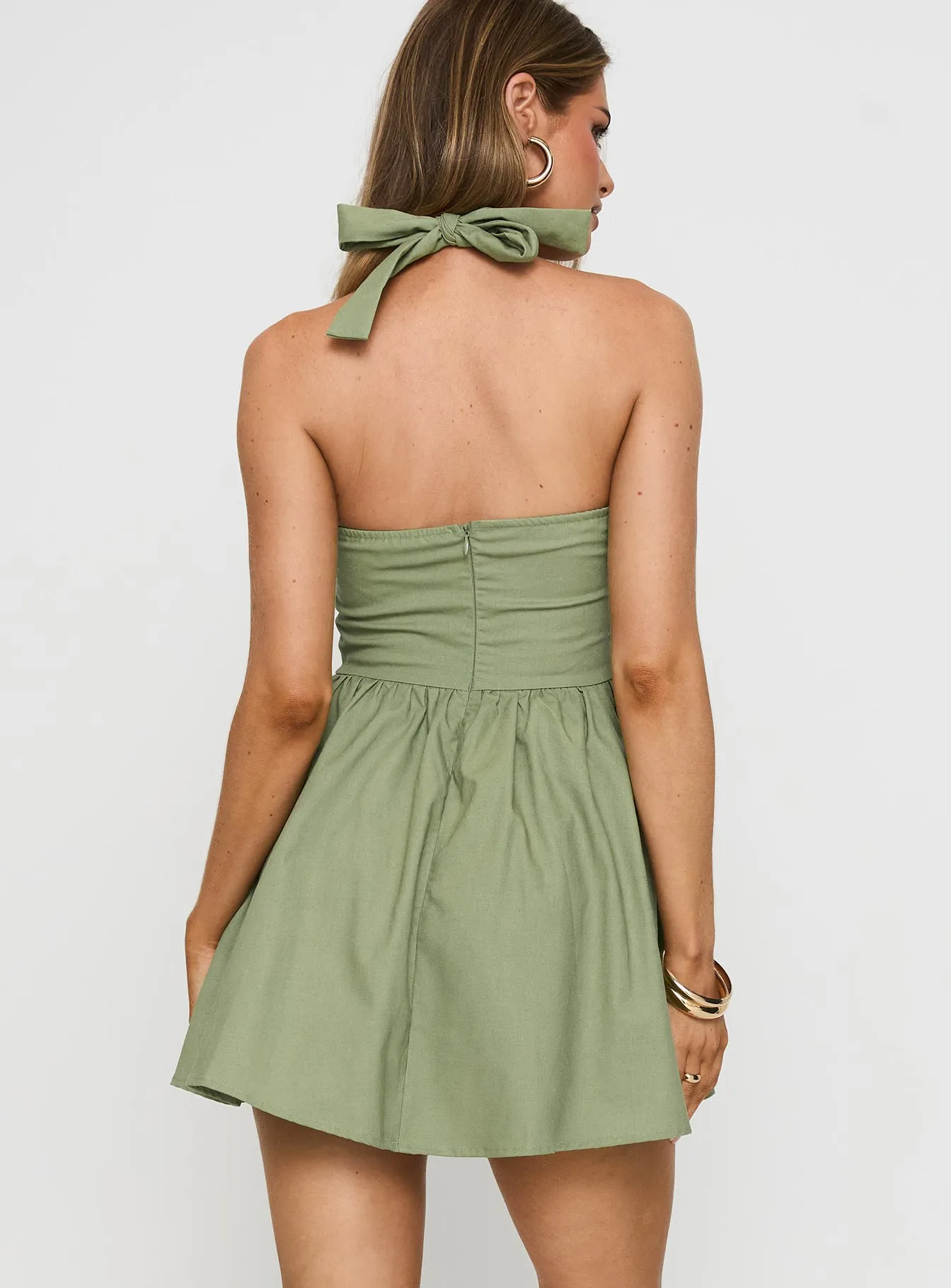 Heat Light Lyle Mini Dress Sage