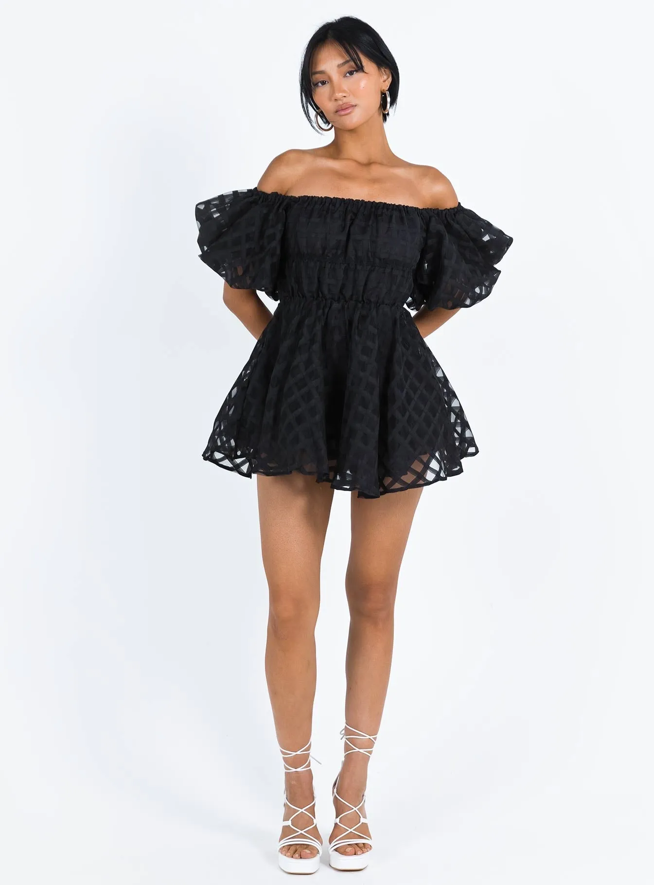 Pascali Mini Dress Black Light Fresh