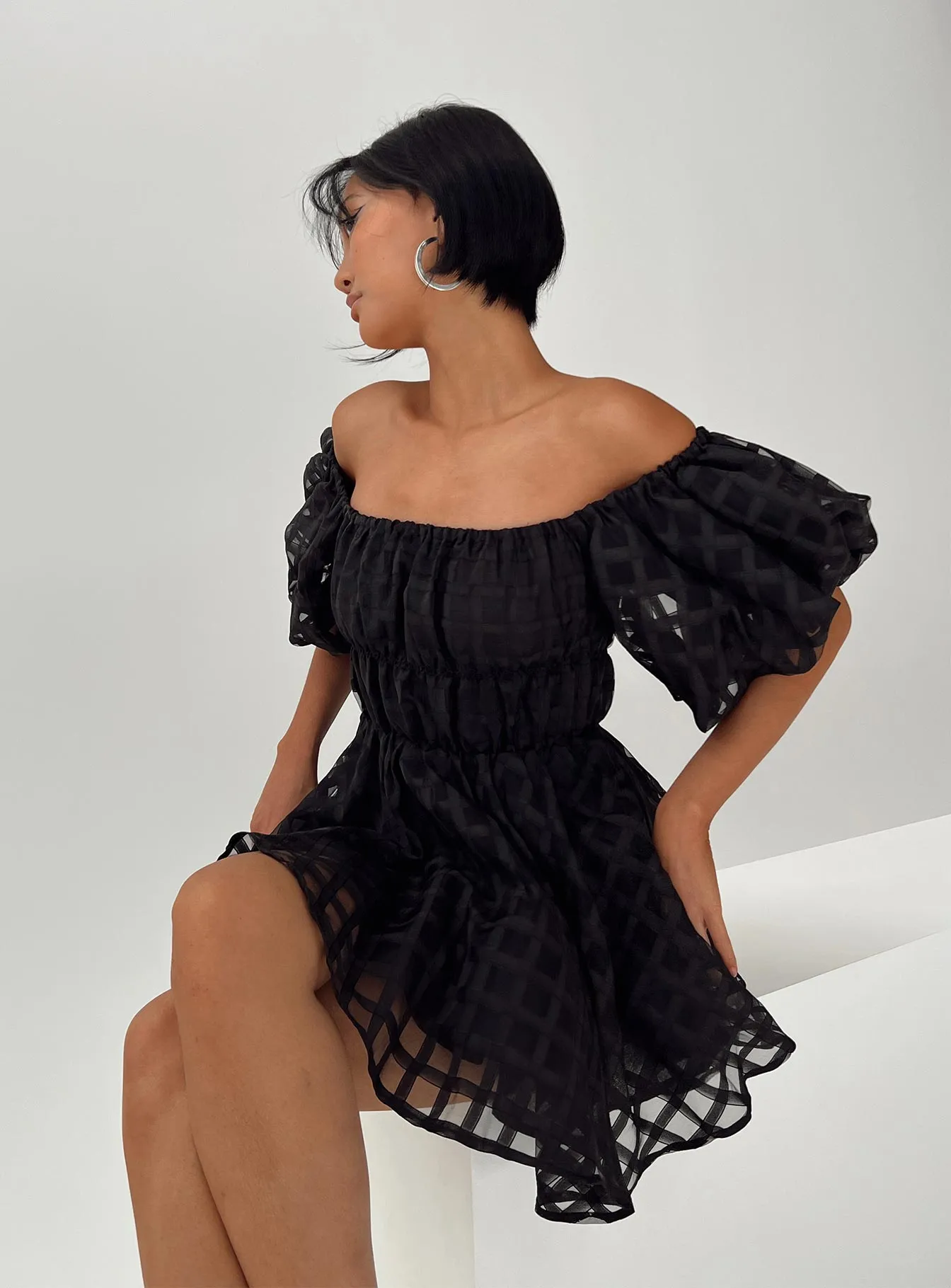 City Soft Star Rush Pascali Mini Dress Black