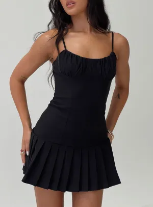 Edge Warm The Gamble Corset Mini Dress Black