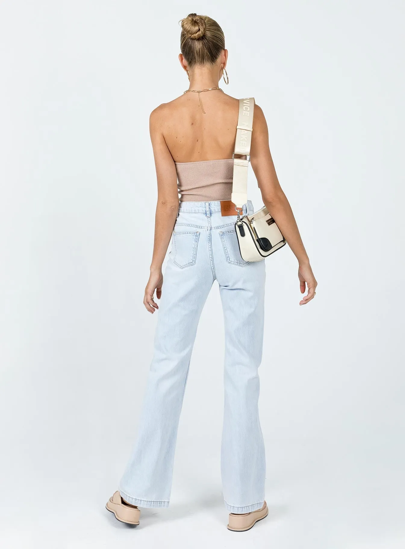 Favorite Basic All Purpose Mostar Bootleg Light Wash Denim Jeans