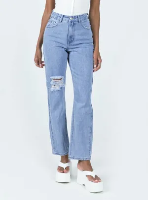Date Night Sustainable Ora Mom Jean Denim
