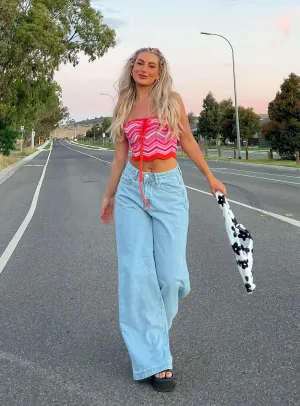 Parker Oversized Jeans Denim Streetwear Mood Acid Wash Effect
