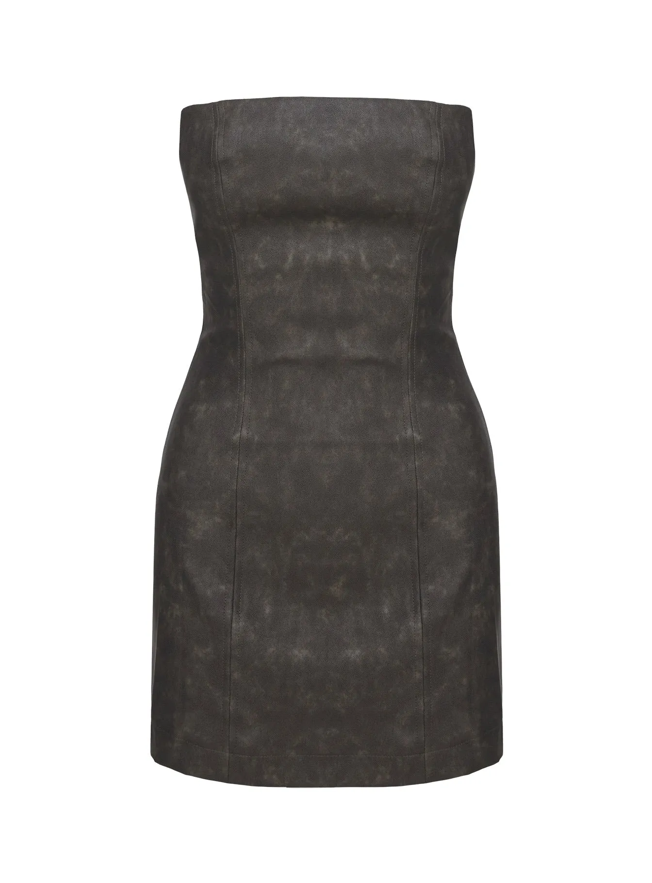 All Day Wear Hailey Strapless Mini Dress Grey