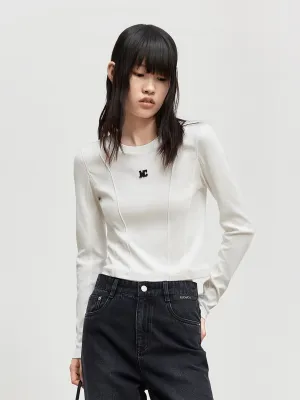 Sporty Look Wear Cropped Long Sleeve T-Shirt