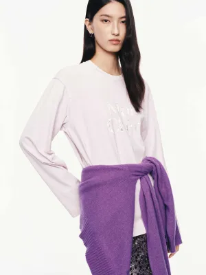 Non Toxic Materials Letter Printed Cotton T-shirt