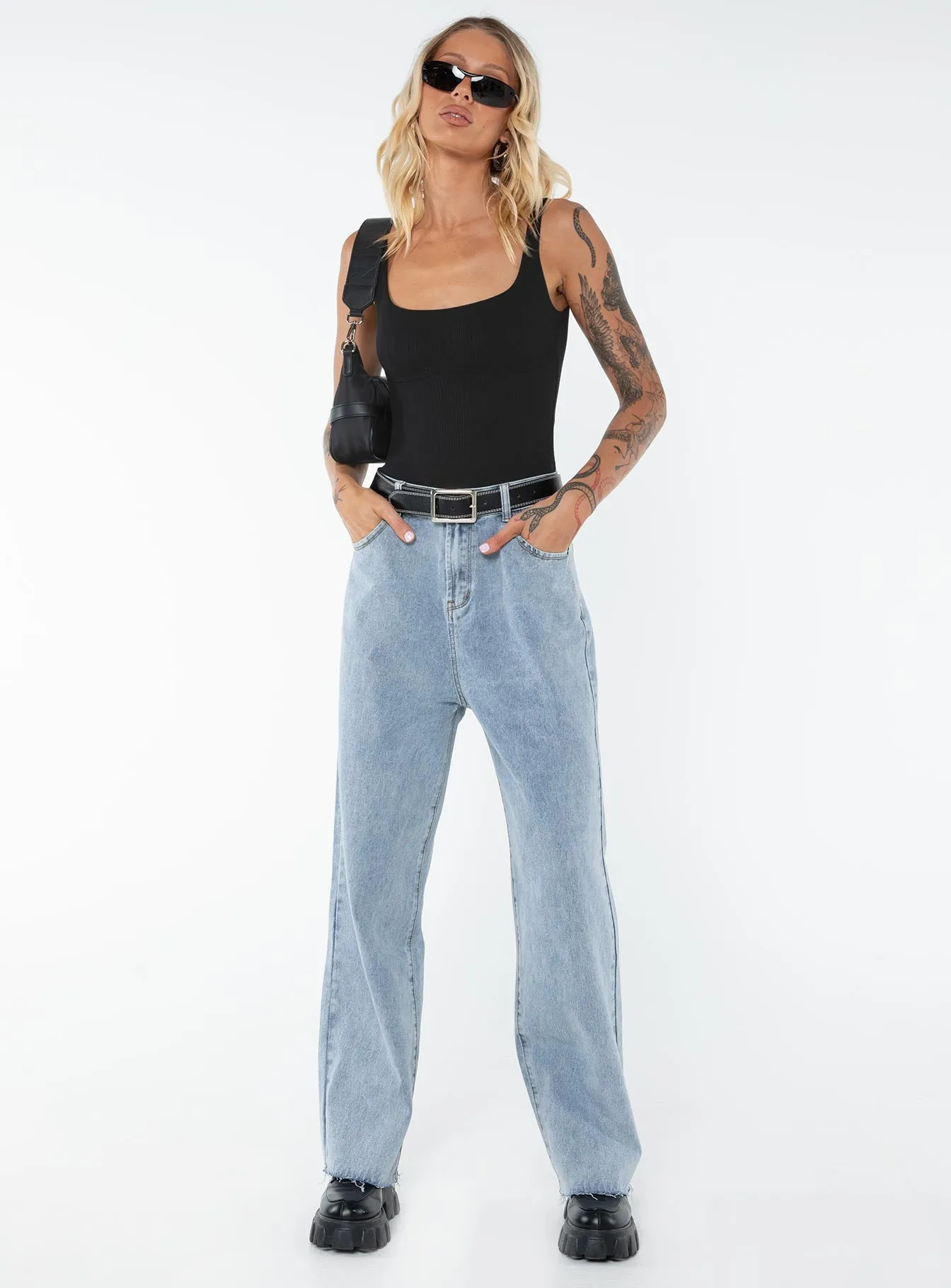 Kalinda Denim Jeans Tall Clean Detail