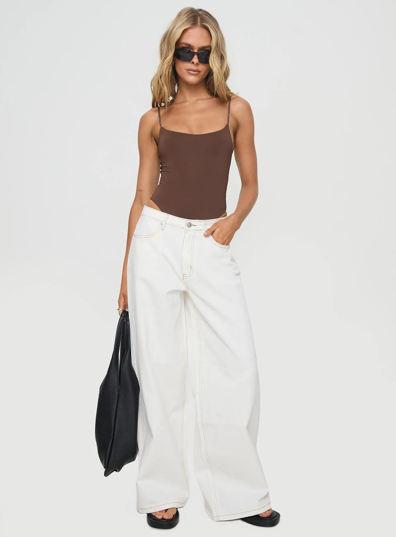 Gym Elegant Sporty Travel Hauser Bodysuit Chocolate