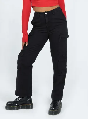 Kingston Cargo Jean Black Family Style Parent Style Smart Casual