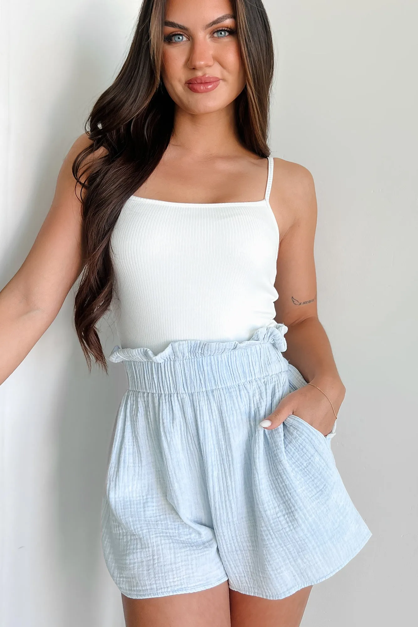 Everyday Joy Ribbed Cami Bodysuit (Off White) short service life
