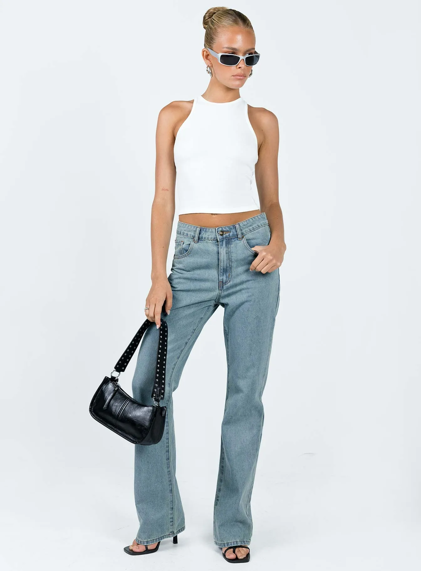 Rome Pants Light Denim Sporty Look