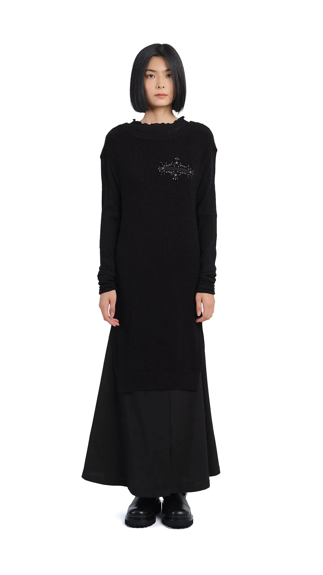 Knitted With Beading Dress Summer Air LightweightWeave