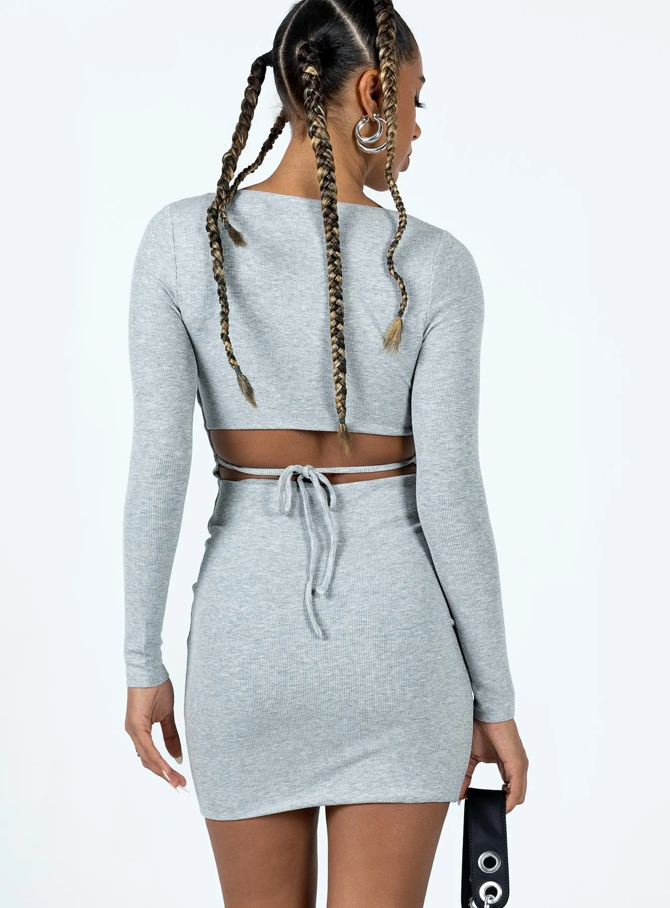 Glow Star Nolan Mini Dress Grey