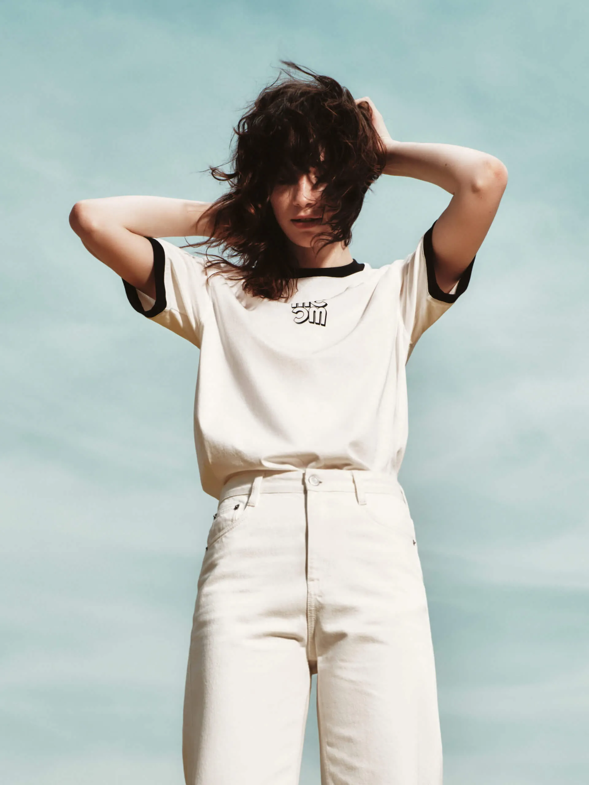 Comfy Choice Contrasting Trim Cotton T-shirt