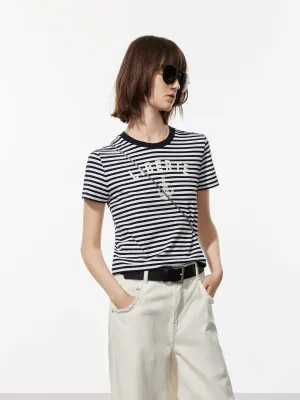 Urban Casual Look Easy Fit Wear Regular Fit Striped T-shirt