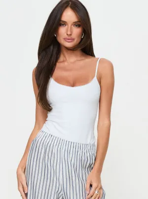 Bellario Bodysuit White Fresh Sport Sporty Stylish