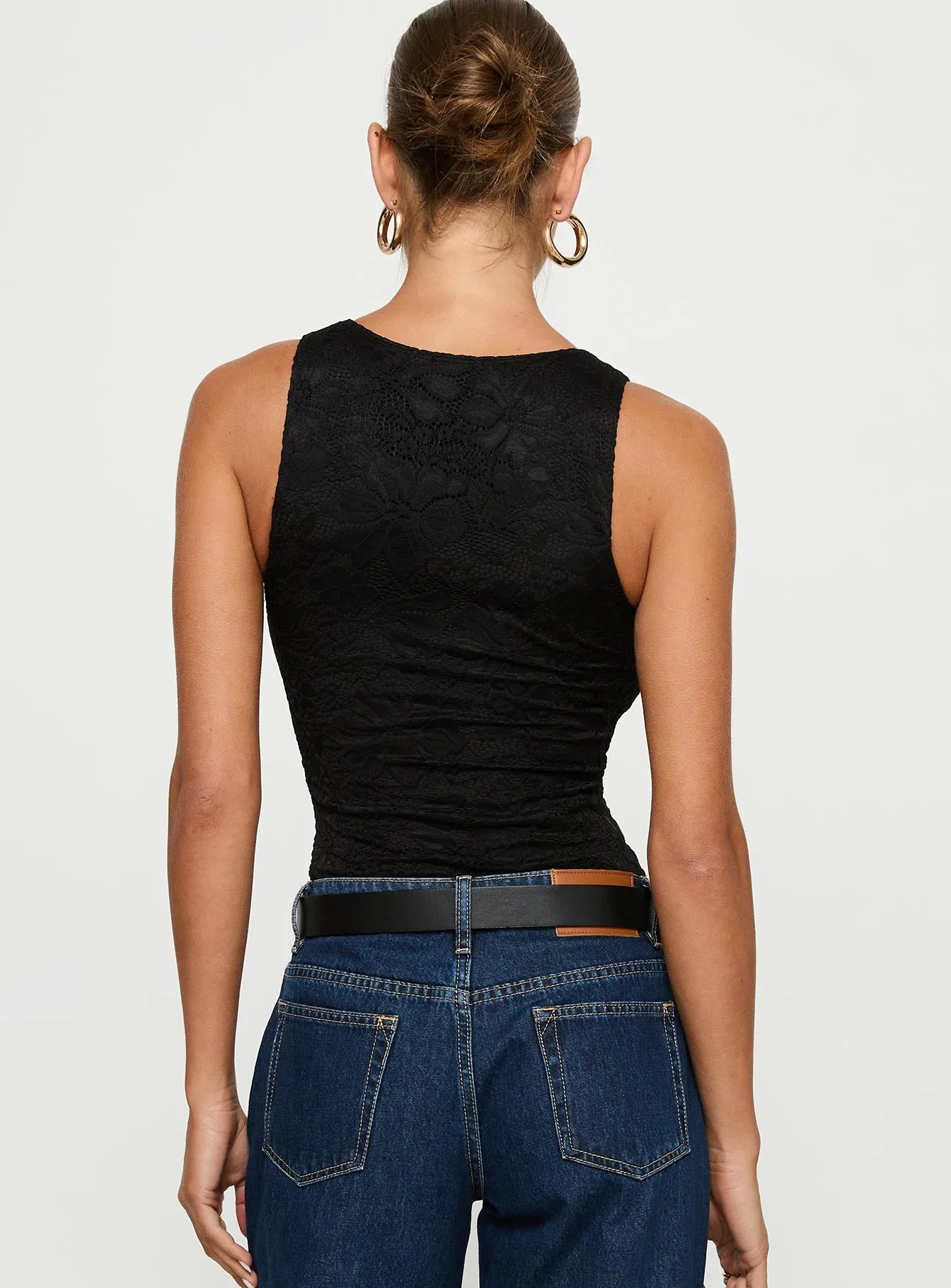 Callahan Lace Bodysuit Black Dance Trendy