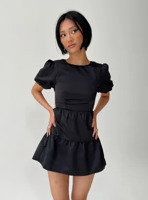 Capone Mini Dress Black Eco Friendly Fabric