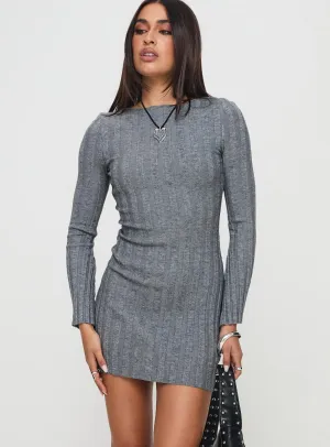 Smooth inner lining Rich Girl Mini Dress Grey Marle
