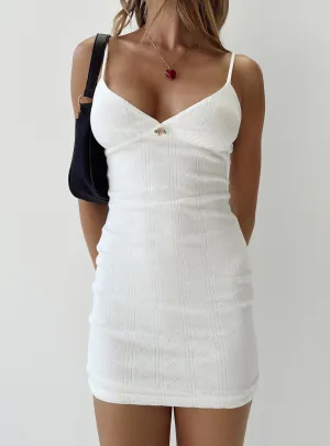 Trendy Wear Modern Fashion Danner Mini Dress White
