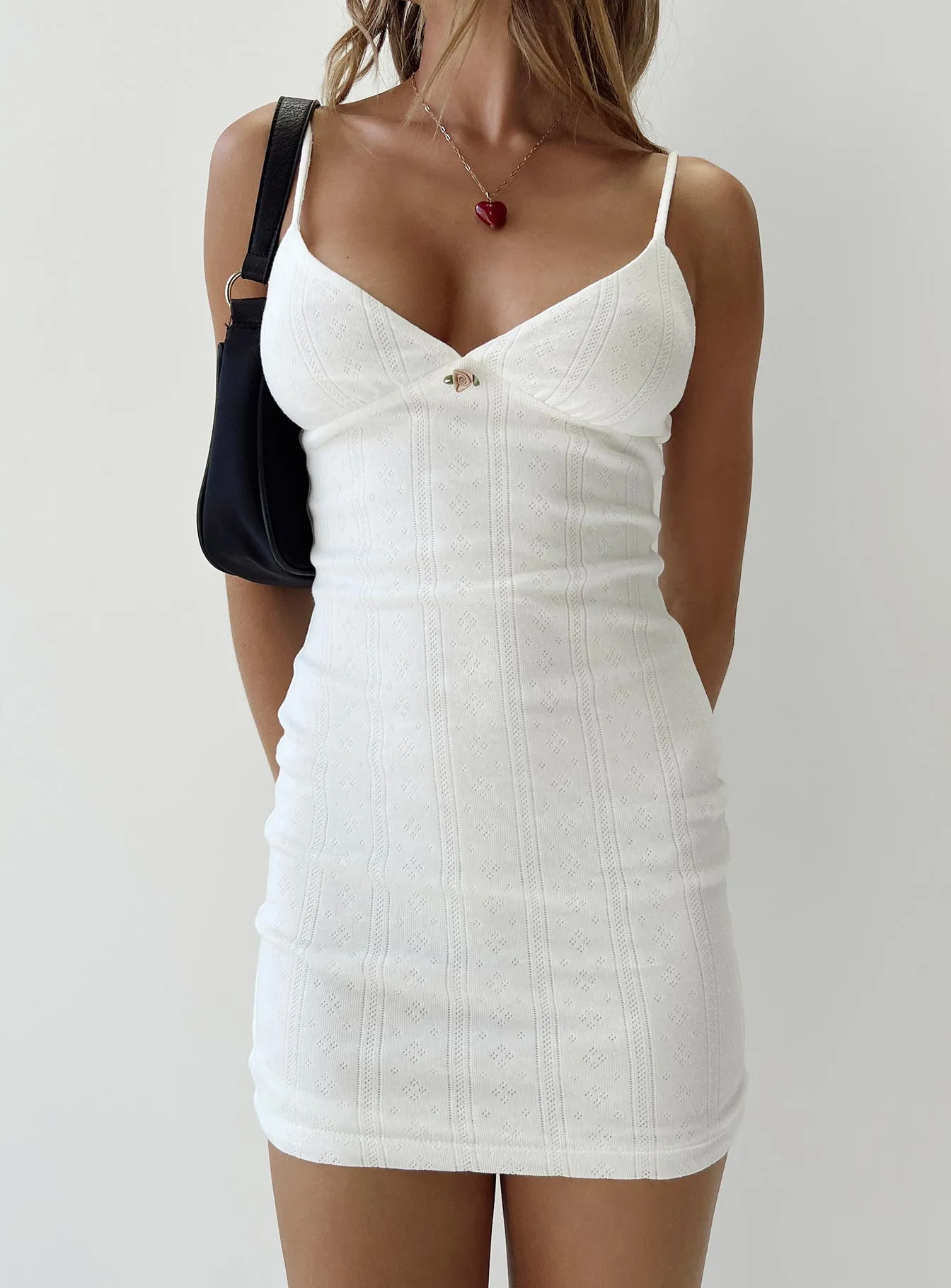 Danner Mini Dress White Show Chic