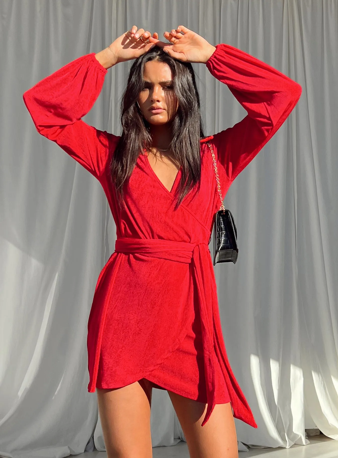 Party Time Mini Dress Red Hot Pop
