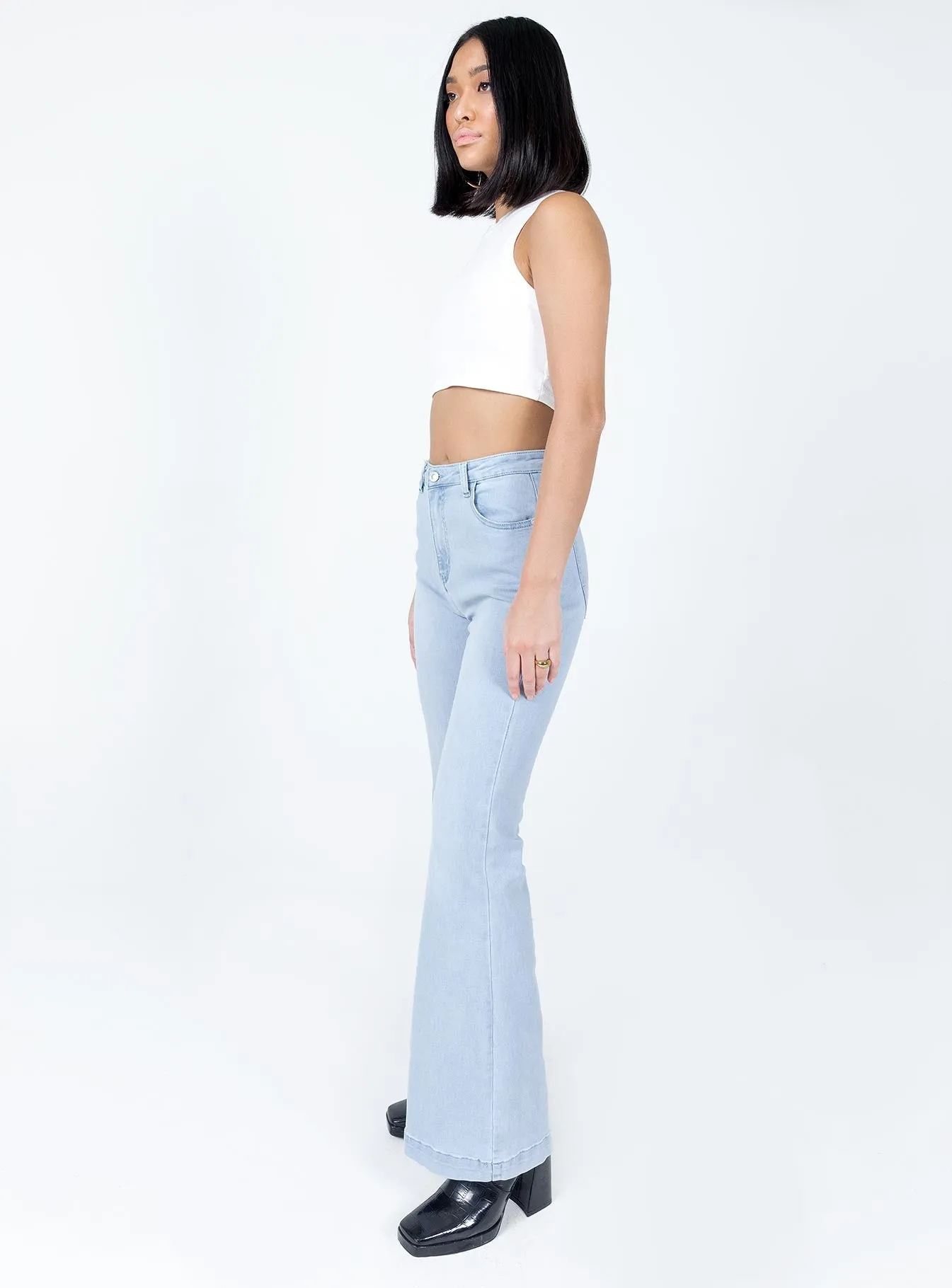 Everyday Loose Music Event Stretch Road Trip Brunch Outfit Better With You Jeans Light Wash Denim