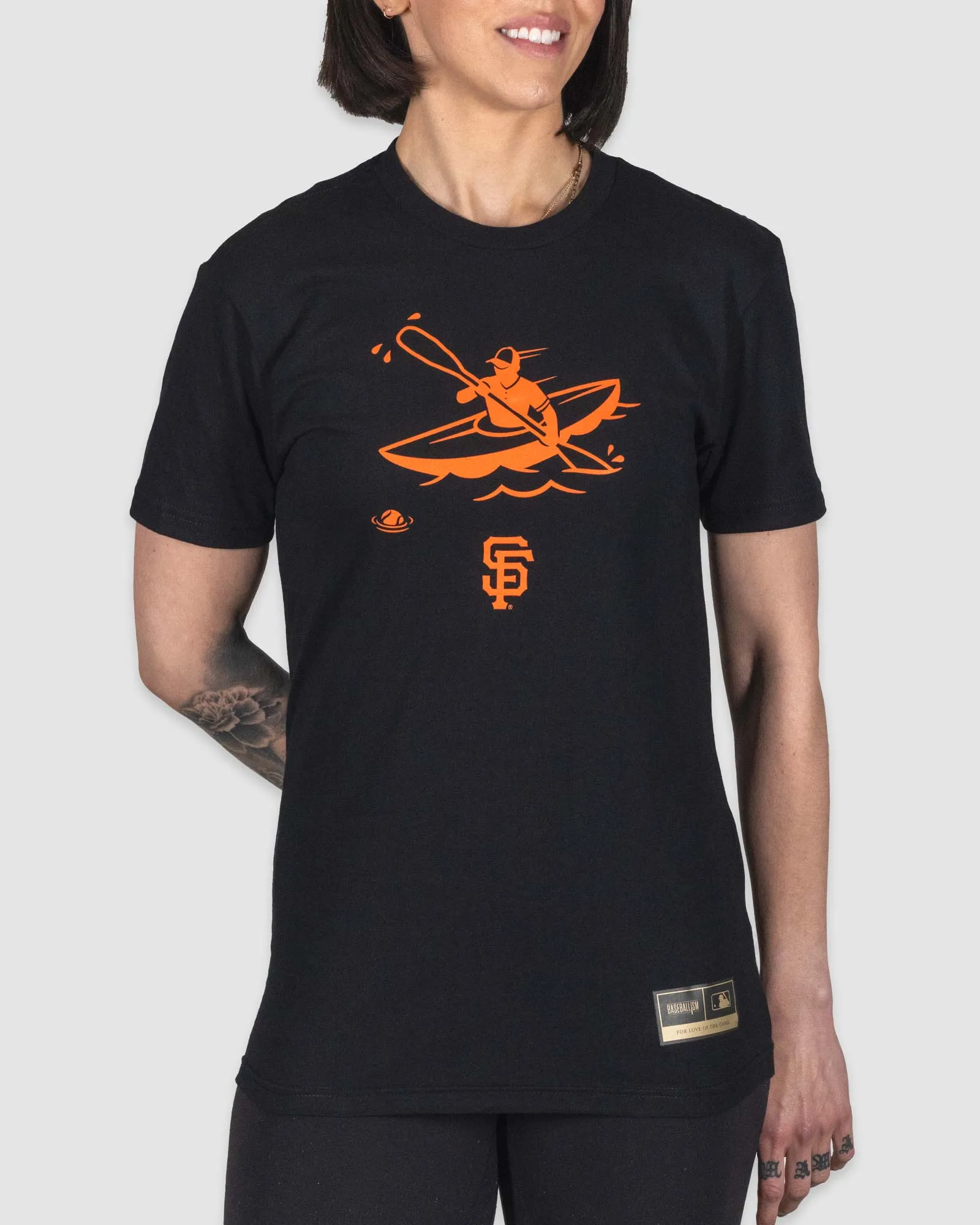 Party Guest AbrasionFree Edging McCovey Cove Women's Warm-Up Tee - San Francisco Giants