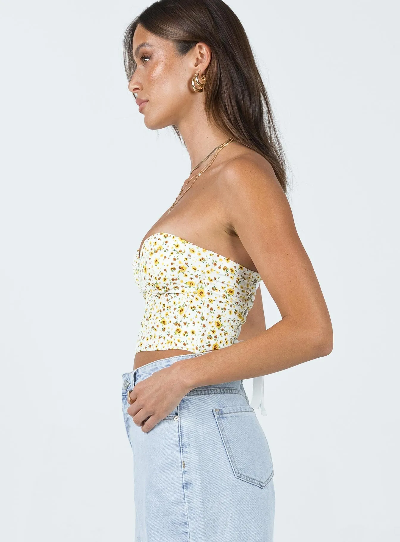 Endless Love Corset Top Floral RaglanSleeve OEKOTEX Certified Fabric