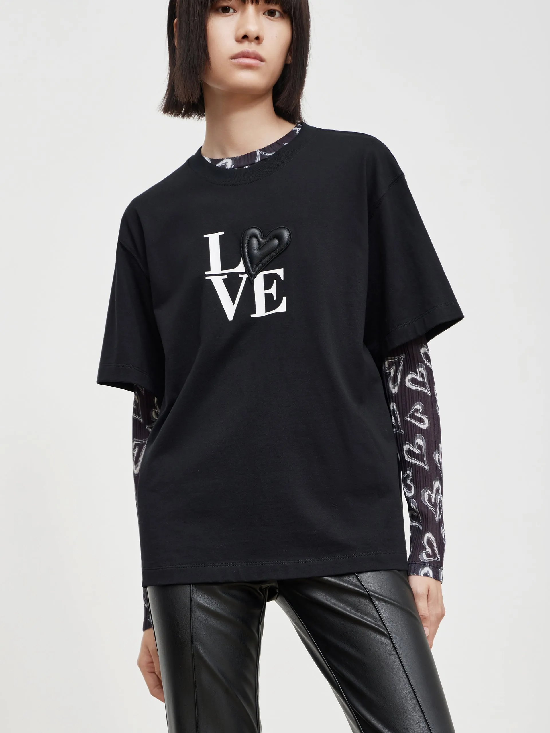 Movie Night Street Outfit HOT SALE Cotton Letter Print T-shirt