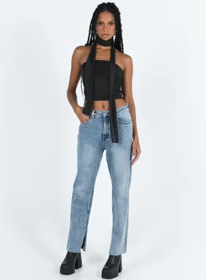 Morning Stroll Stretch Ferrero Jeans Mid Wash Denim