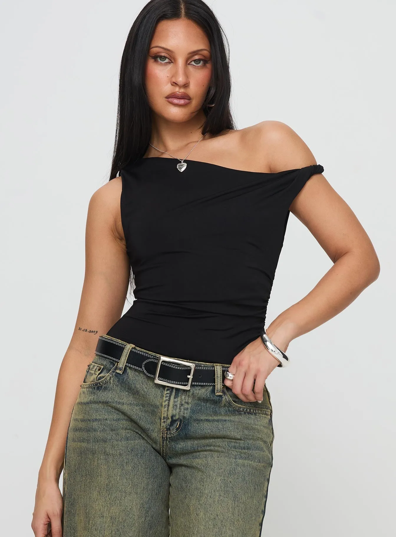 Leclerc Bodysuit Black Soft Elegant