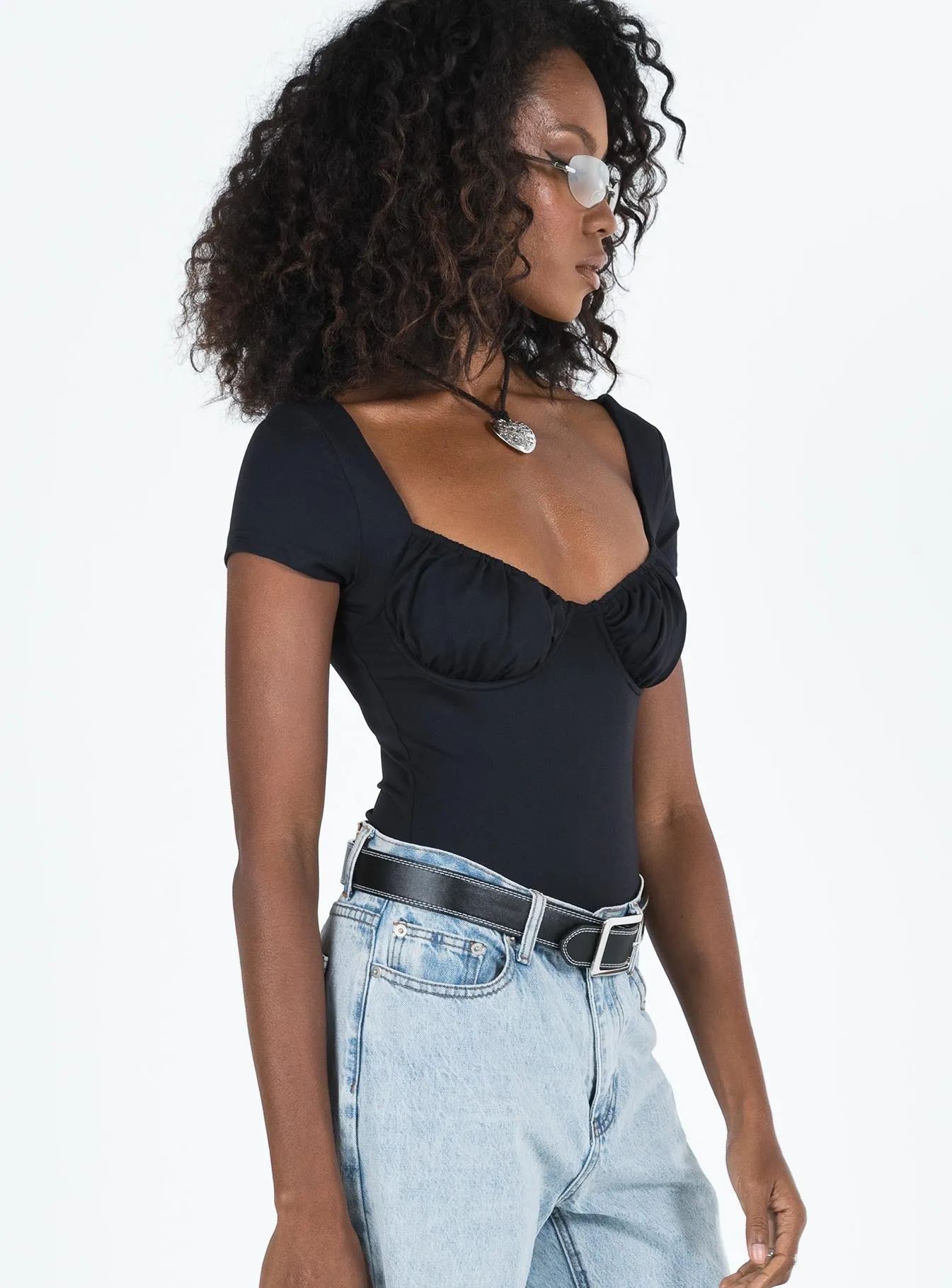 Mesha Bodysuit Black Urban Charming Dance Athlete