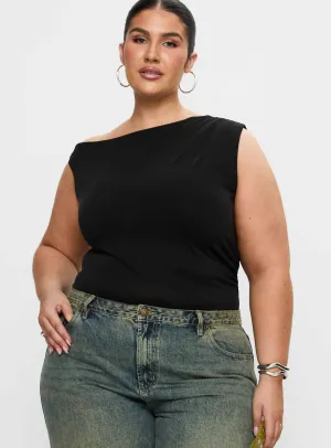 Miyako Bodysuit Black Curve Stylish Indoor Wedding Casual