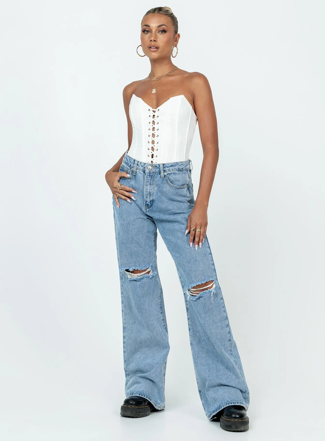 Outdoor Travel Premium Stylish Sonya Bodysuit White